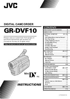 JVC GR DVF 10 manual. Camera Instructions.